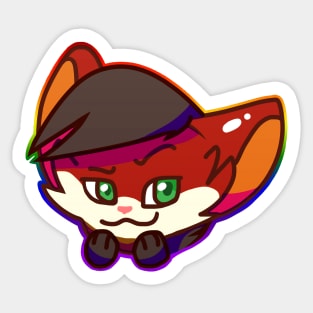 Snarky Cat Face Sticker